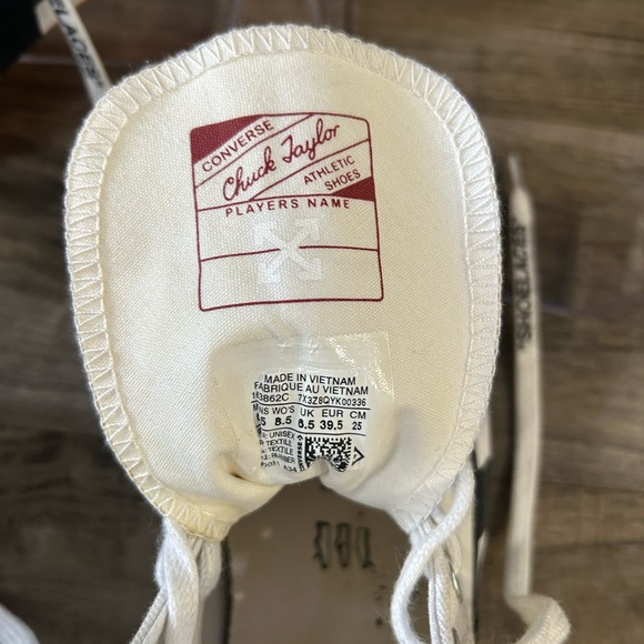 Off-White Converse Chuck Taylor All-Star 70 Hi White 163862C - Picture 6 of 14